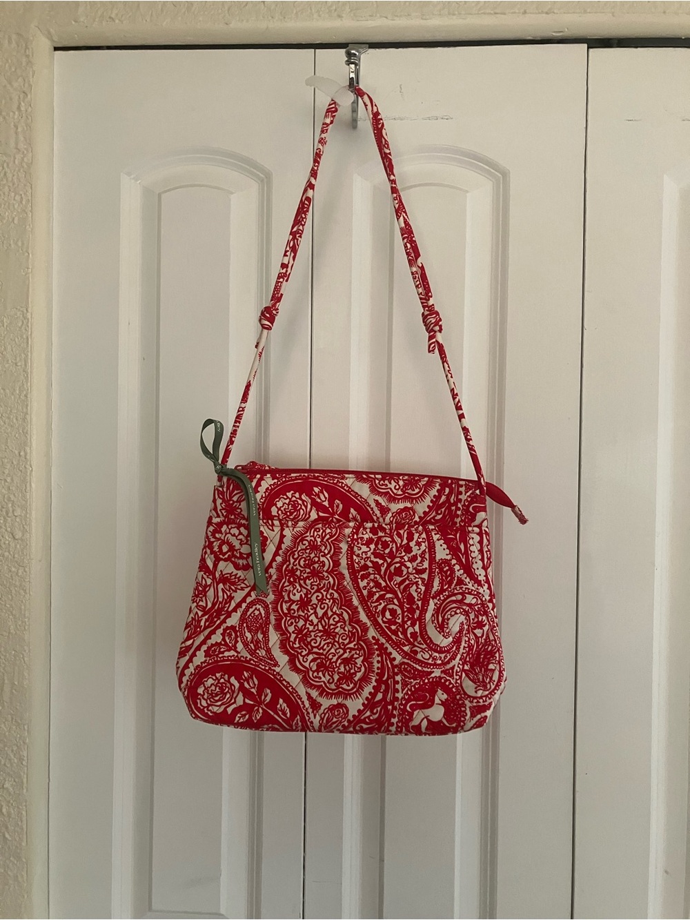 Vera Bradley Red Paisley Crossbody Bag